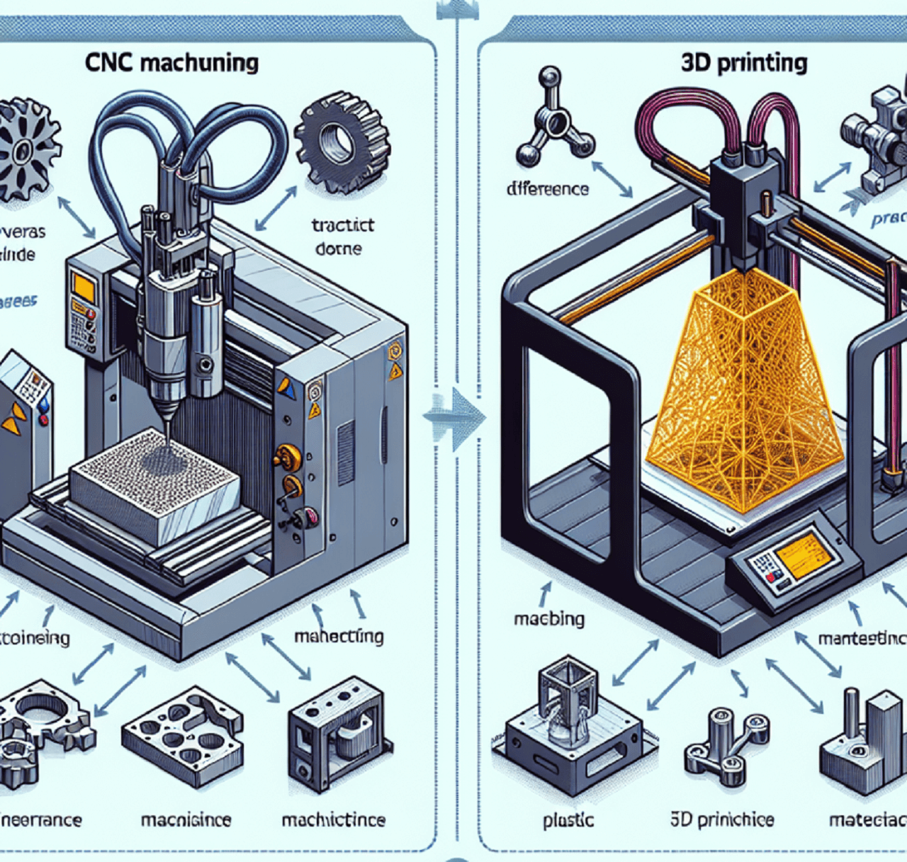  CNC vs. 3d Printing
