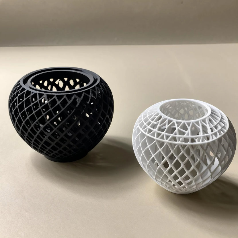 Smooth and refined 3D printed objects after sanding, priming and lacquering